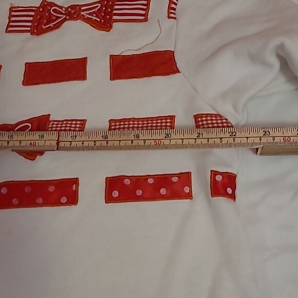 Vintage motherhood maternity red and white sweater size small - Picture 6 of 10